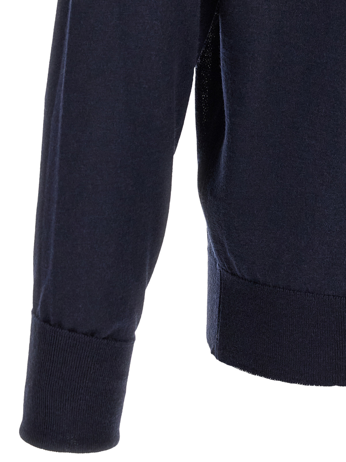 JOHN SMEDLEY Blauer Cardigan aus Merinowolle