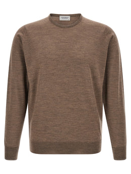 JOHN SMEDLEY Beiger Merino-Wollcardigan