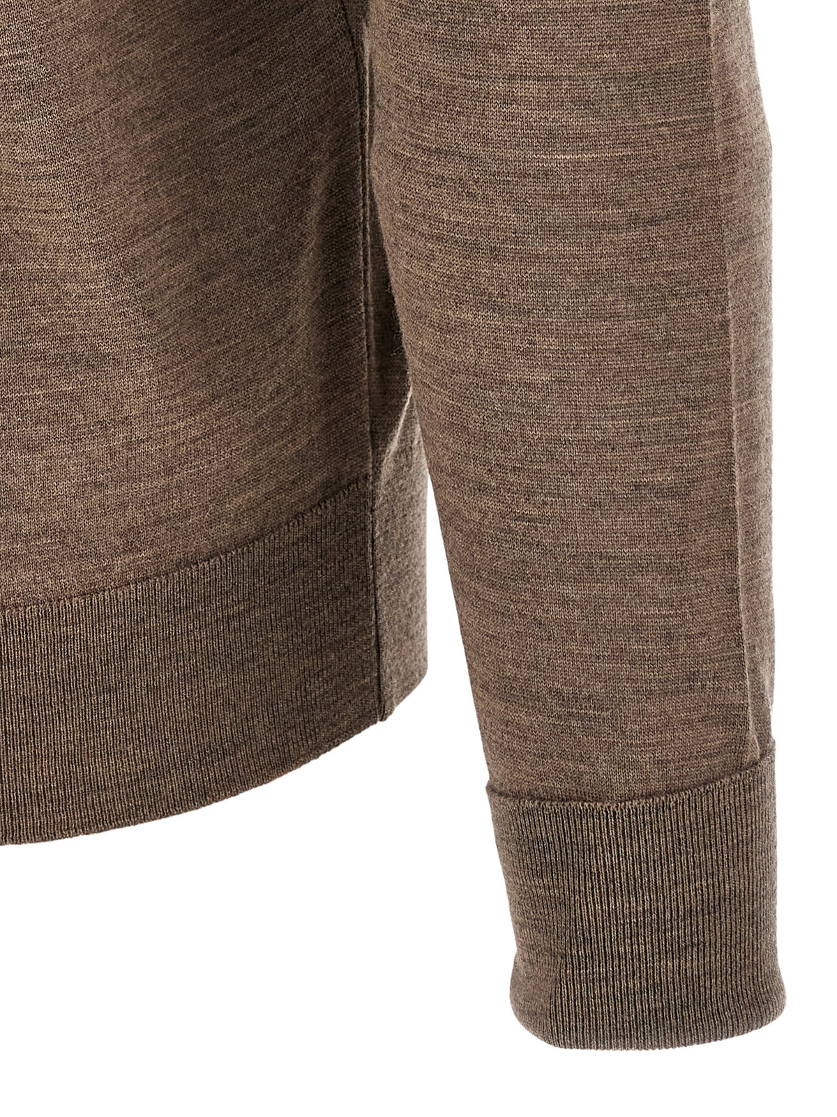 JOHN SMEDLEY Beiger Merino-Wollcardigan