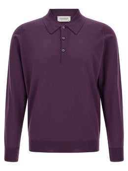 JOHN SMEDLEY Lila Merinowoll-Poloshirt