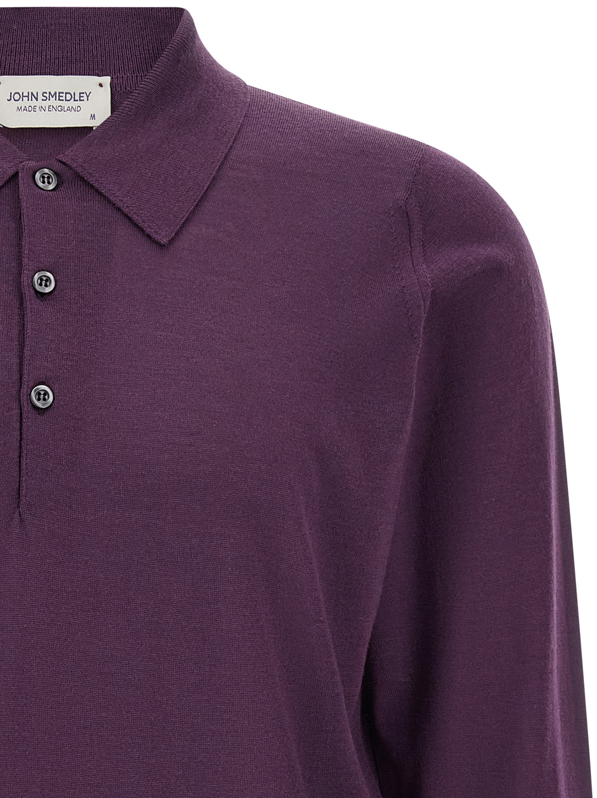 JOHN SMEDLEY Lila Merinowoll-Poloshirt