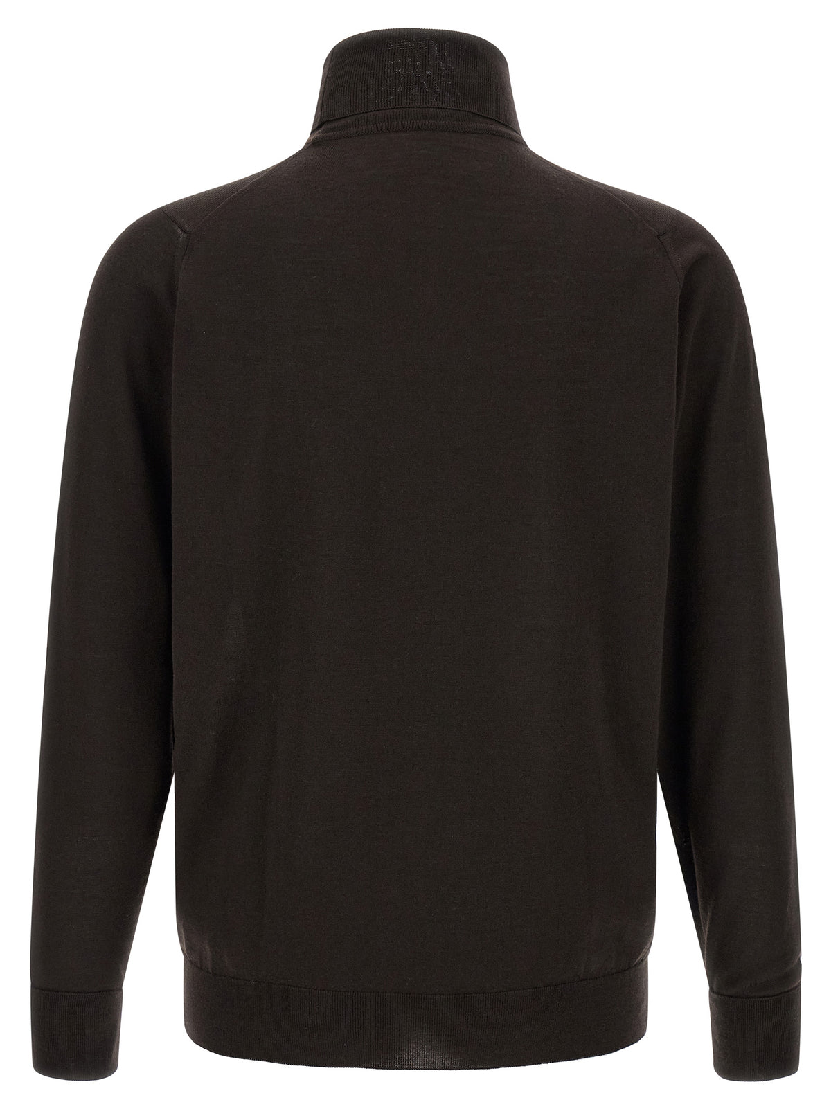 JOHN SMEDLEY Brauner Cardigan aus Merinowolle