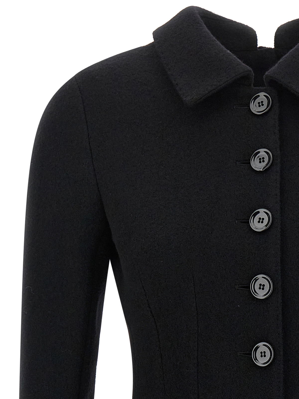 Dolce & Gabbana Schwarzer Blazer aus reiner Schurwolle