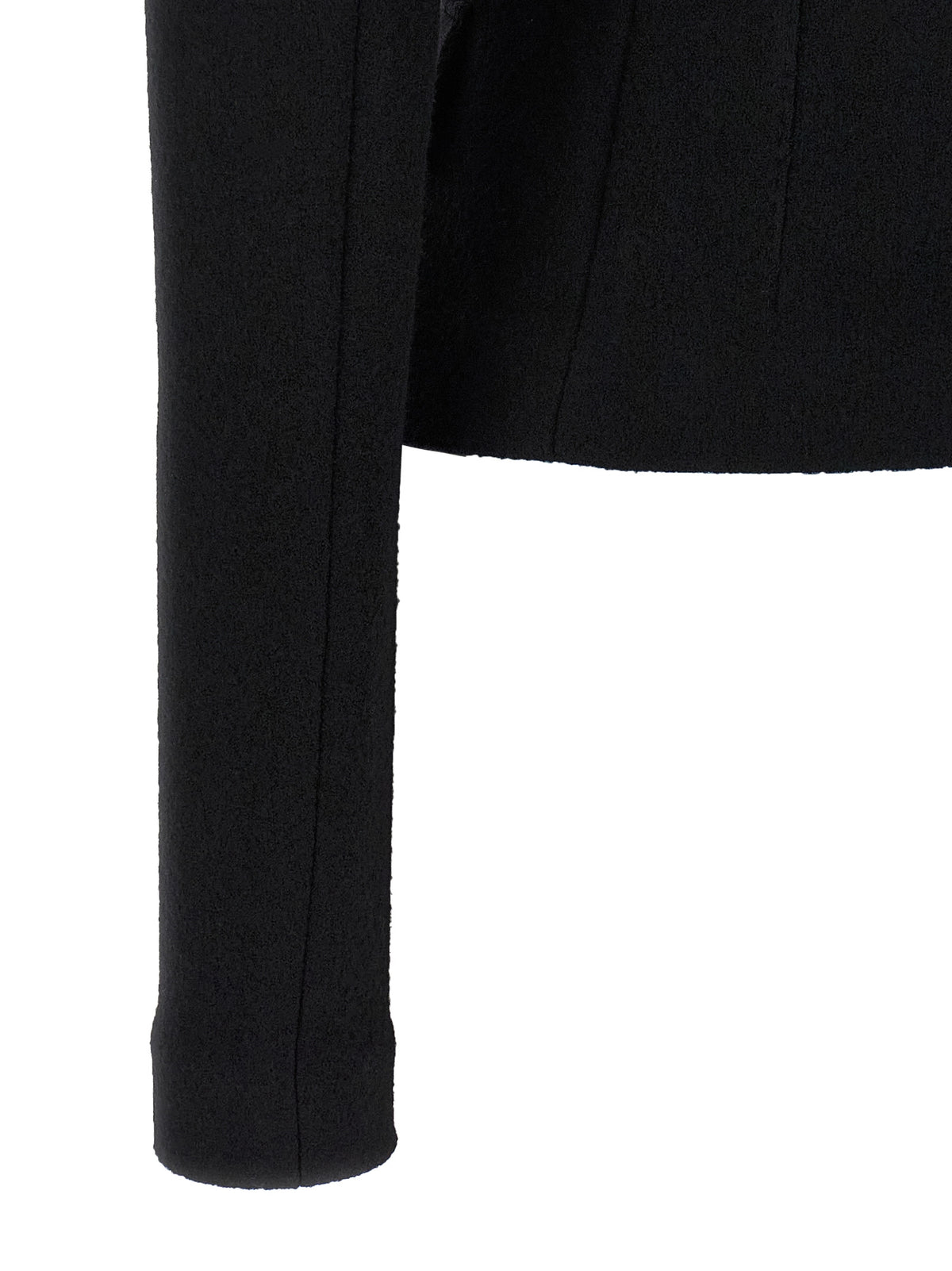 Dolce & Gabbana Schwarzer Blazer aus reiner Schurwolle