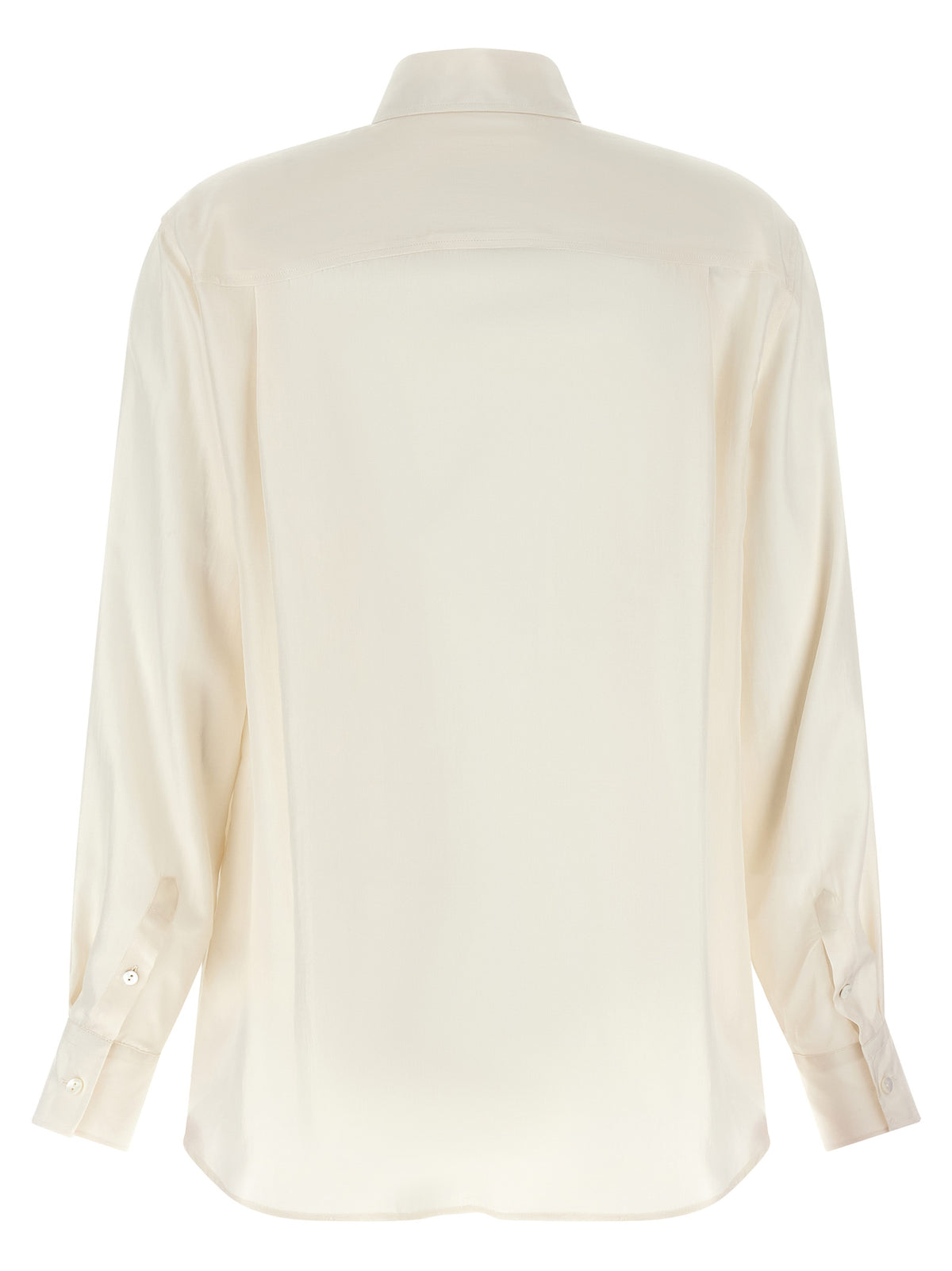 XACUS Seidenbluse in Weiß