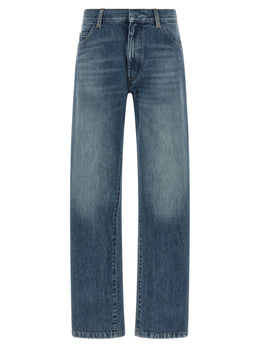 MM6 Maison Margiela Blaue Jeans aus Baumwolle im geraden Schnitt