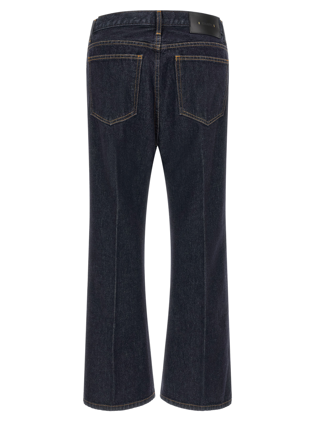 Khaite Blaue Baumwoll-Jeans mit ausgestelltem Bein