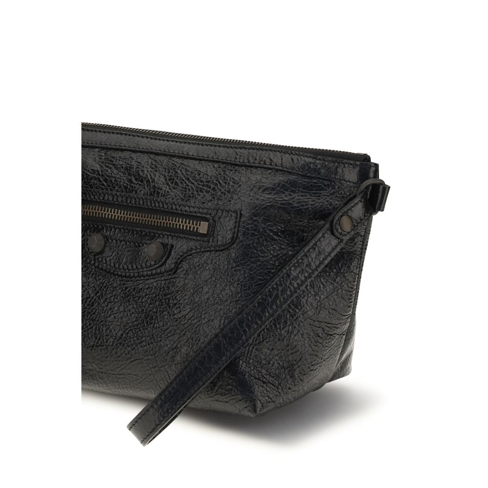 Balenciaga Schwarzes Kalbsleder Bos Taurus Accessoires