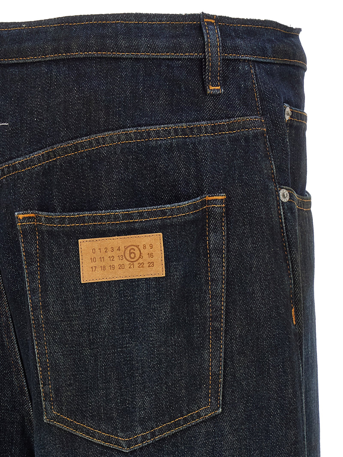 MM6 Maison Margiela Blaue Baumwolljeans Denim