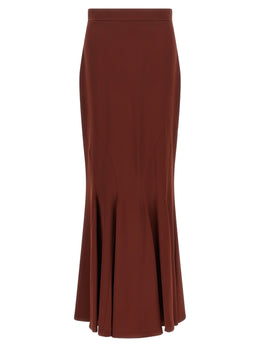 Max Mara Brauner Seiden-Minirock