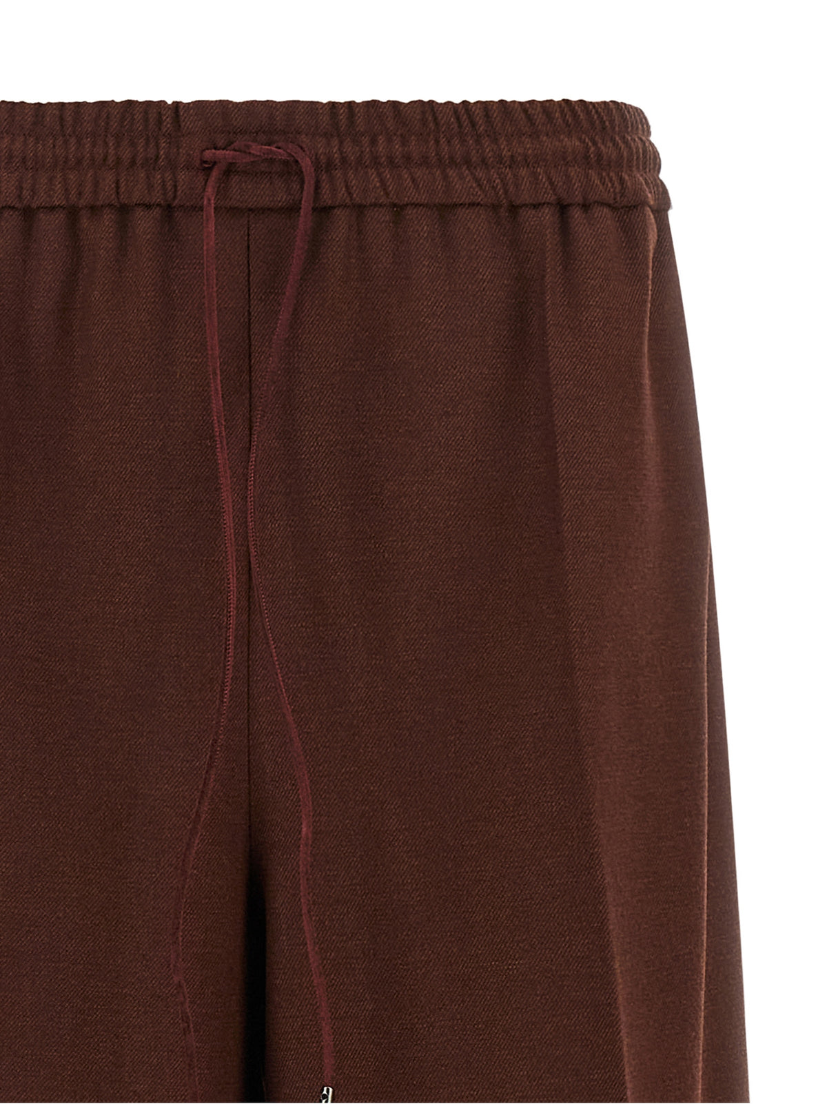 Max Mara Braune Woll-Freizeithose