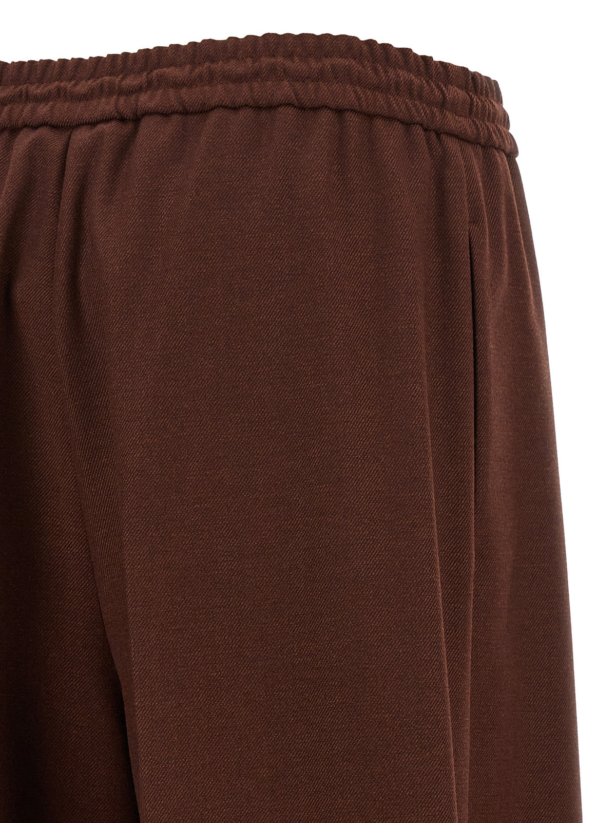 Max Mara Braune Woll-Freizeithose