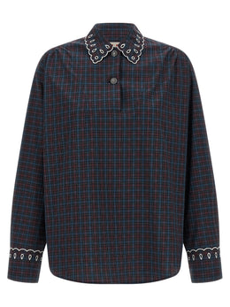 Marni Blaue Baumwollbluse
