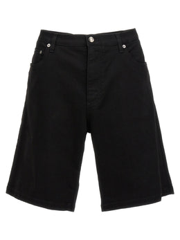 Dolce & Gabbana Schwarze Baumwoll-Bermudashorts