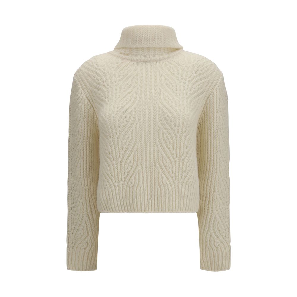 Moncler Beige Wollpullover Oves Aries Rollkragenpullover