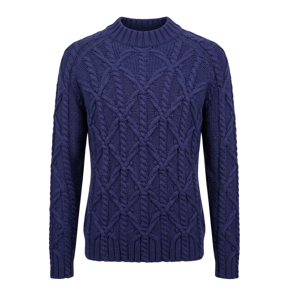 Malo Blauer Baumwollpullover für Herren