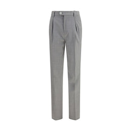 Brunello Cucinelli Graue Hose aus Wolle Ovis Aries