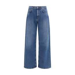 Palm Angels Blaue Baumwolljeans Denim