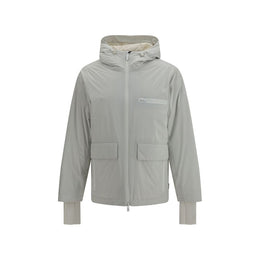 LAMINAR Graue Daunen-Steppjacke
