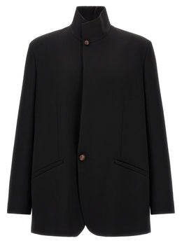 ZEGNA Schwarzer Wollblazer