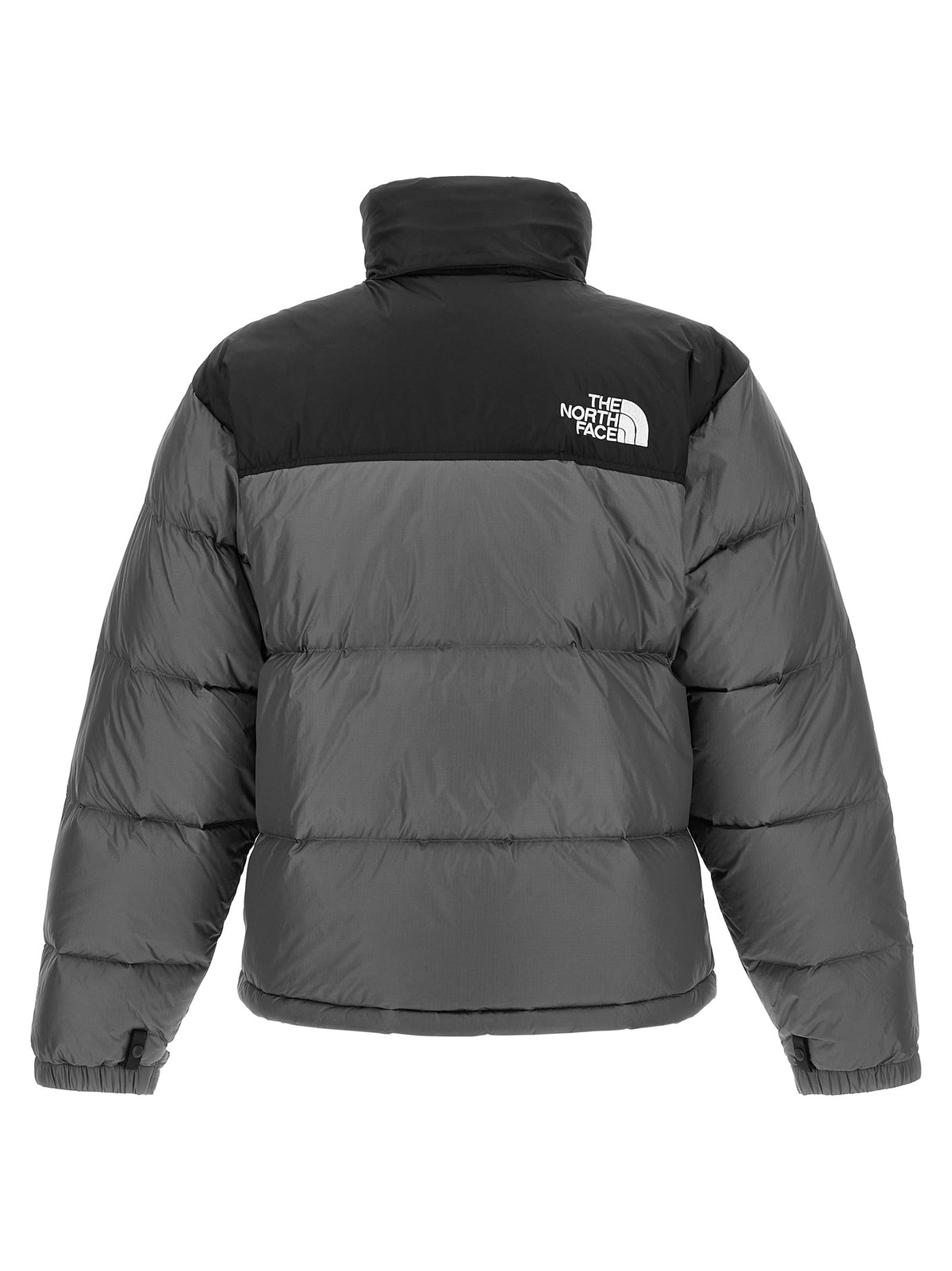 The North Face Graue Nylon-Jacke in voller Länge