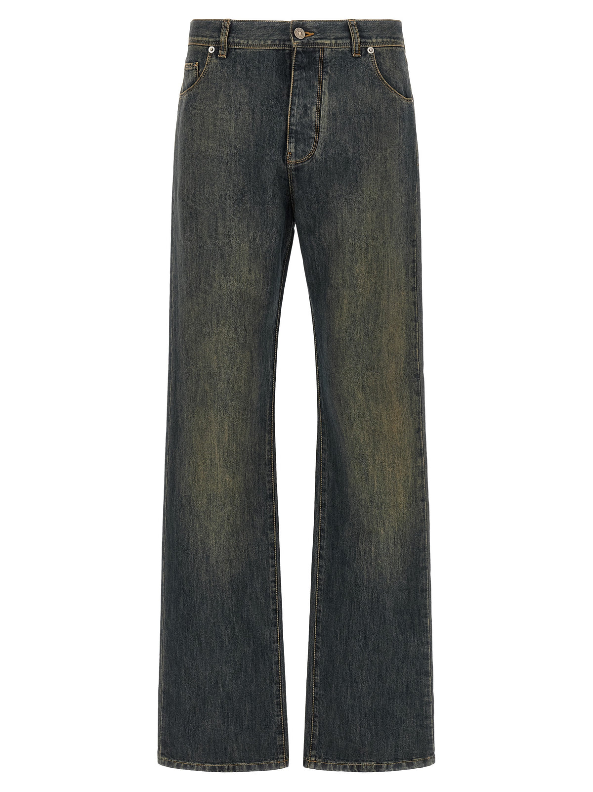 Fendi Blaue Jeans aus Baumwolle im geraden Schnitt