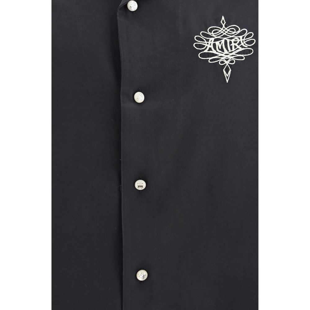 Amiri Schwarzes Modal-Hemd