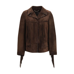 Golden Goose Braune Wildleder-Lederjacke