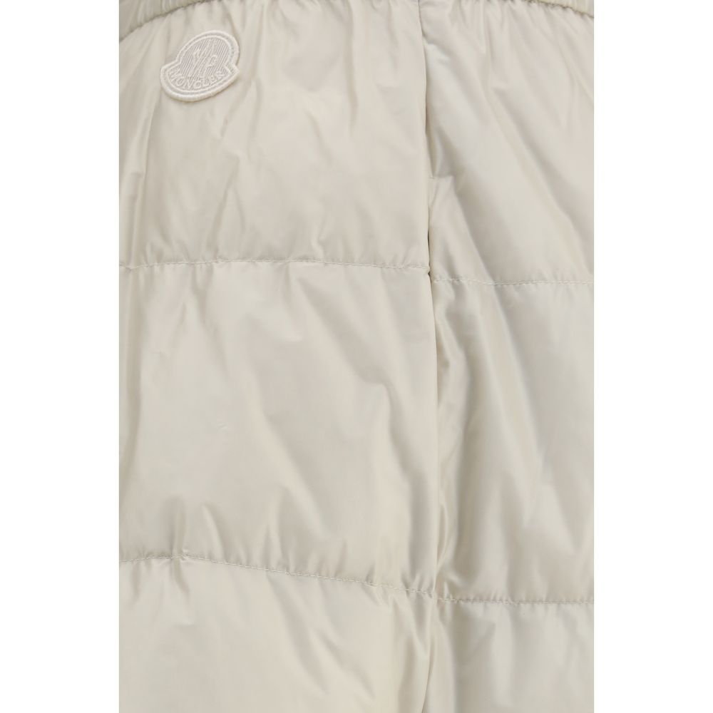 Moncler Beiger Nylon-Midirock