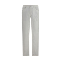 Brunello Cucinelli Weiße Baumwollhose im Casual-Look