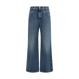 Brunello Cucinelli Blaue Baumwolljeans im Relaxed Fit