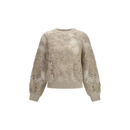 Brunello Cucinelli Beiger Mohair-Pullover