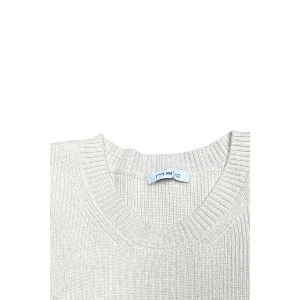Malo Weißer Pullover aus Wolle für Männer