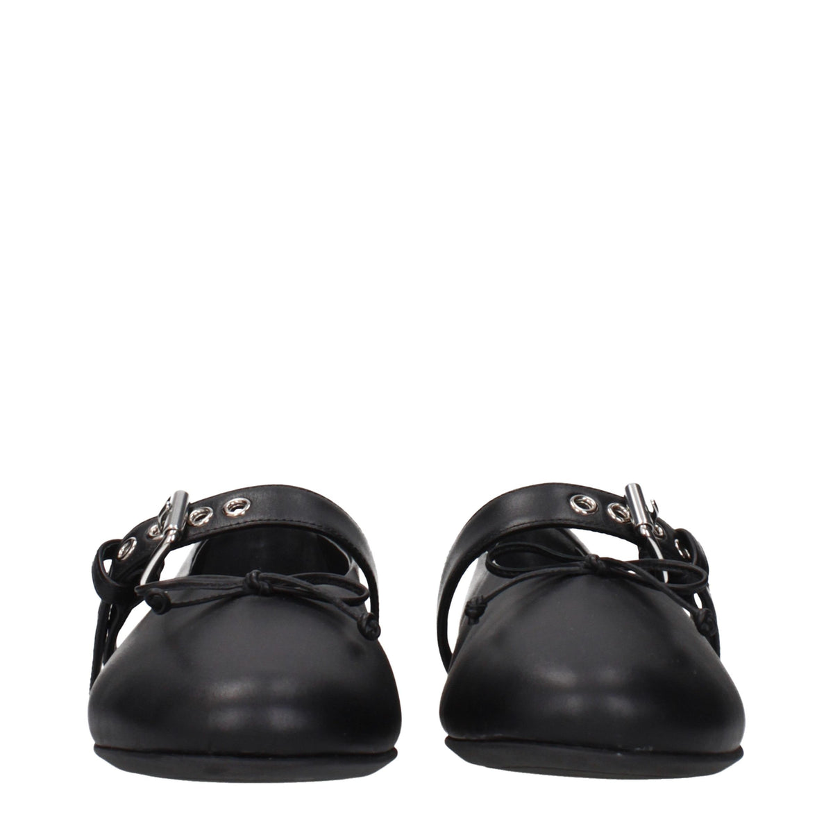 Miu Miu Schwarze Ballerinas aus Leder