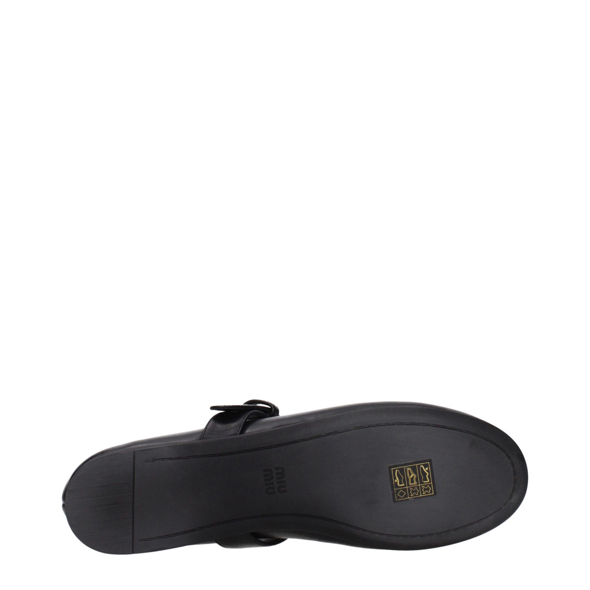 Miu Miu Schwarze Ballerinas aus Leder