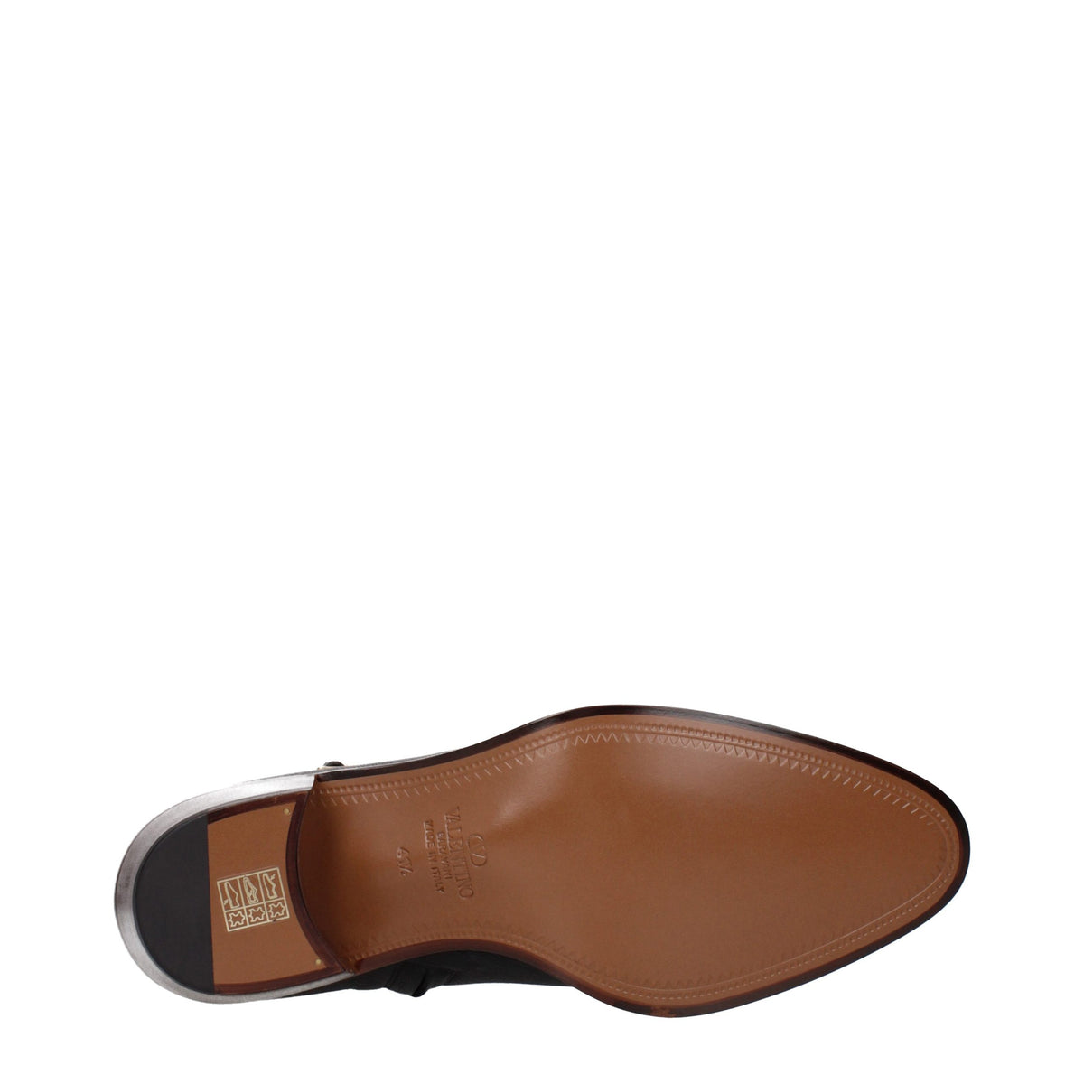 Valentino Garavani Schwarze Leder-Stiefeletten