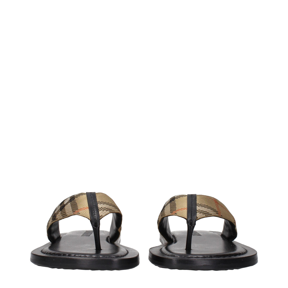 Burberry Beige Stoff-Flip-Flops