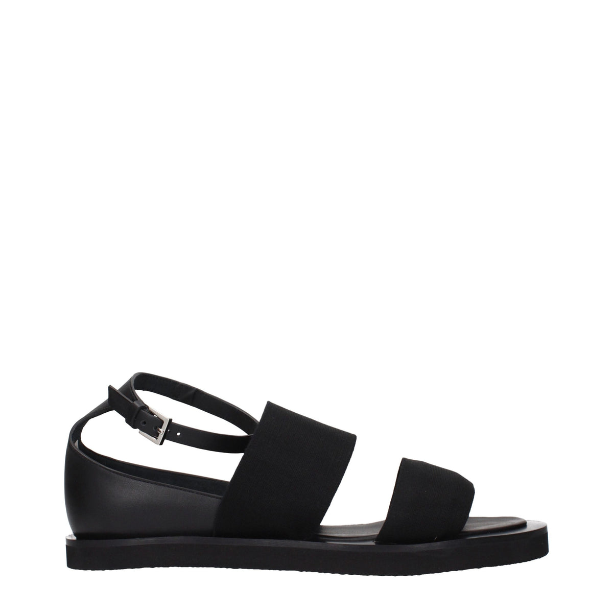 Max Mara Schwarze Sandalen aus Stoff