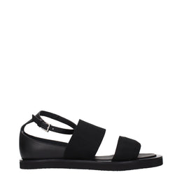 Max Mara Schwarze Sandalen aus Stoff