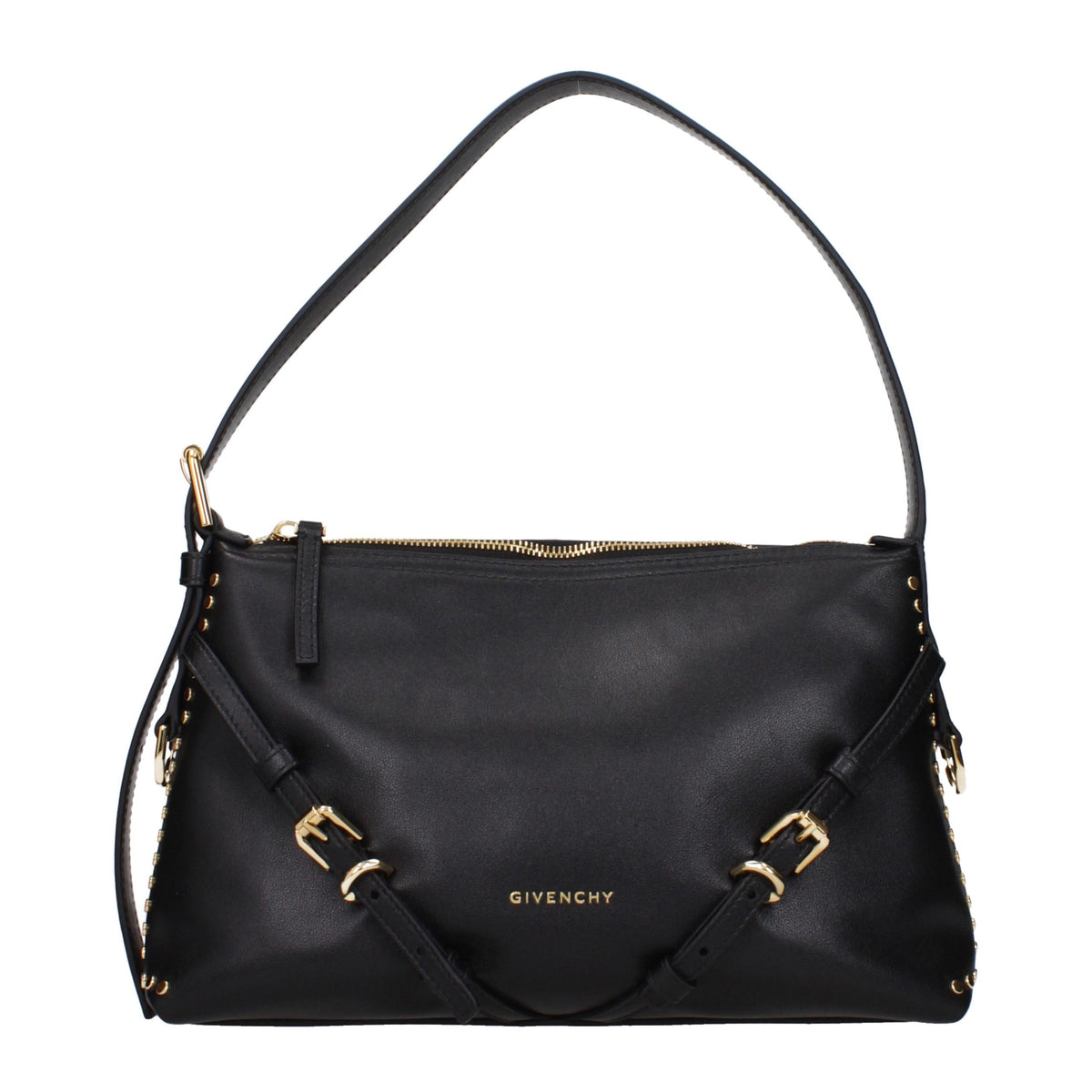 Givenchy Schwarze Leder Umhängetasche