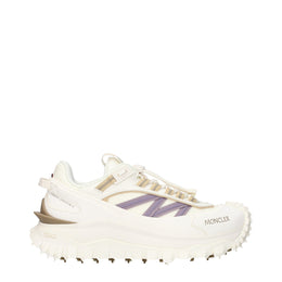 Moncler Weiße Stoff-Sneaker im Athletic-Look