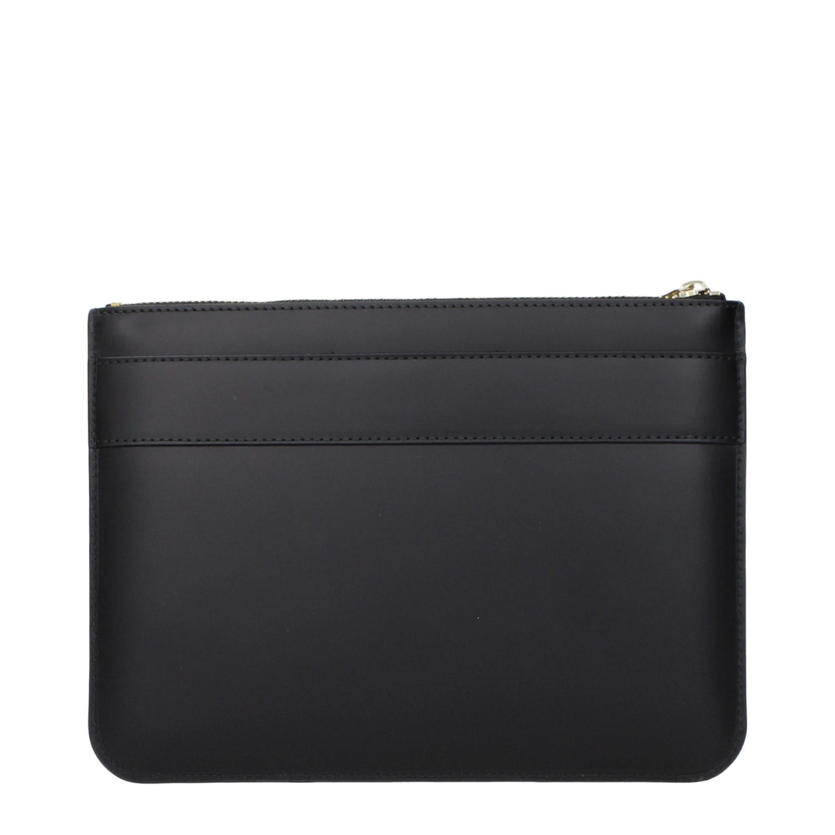 Comme Des Garçons Schwarze Leder-Clutch