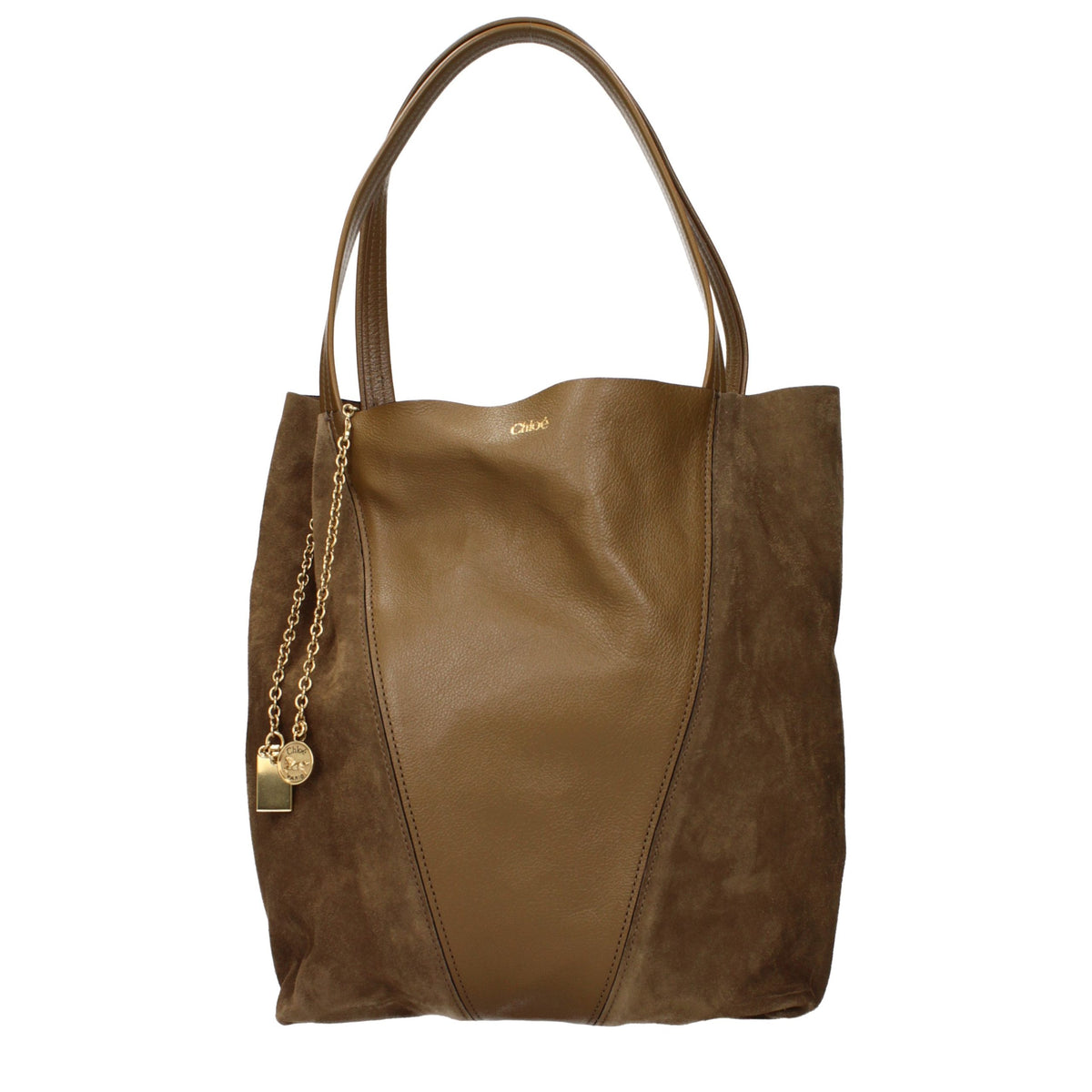 Chloé Braune Leder Schultertasche