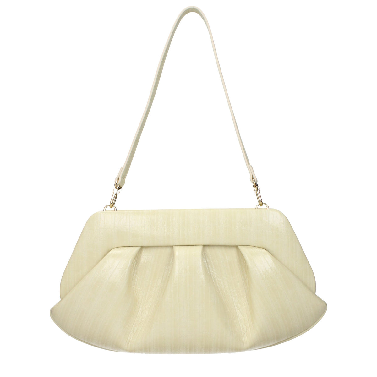 THEMOIRè Beige Leder Clutch Bag