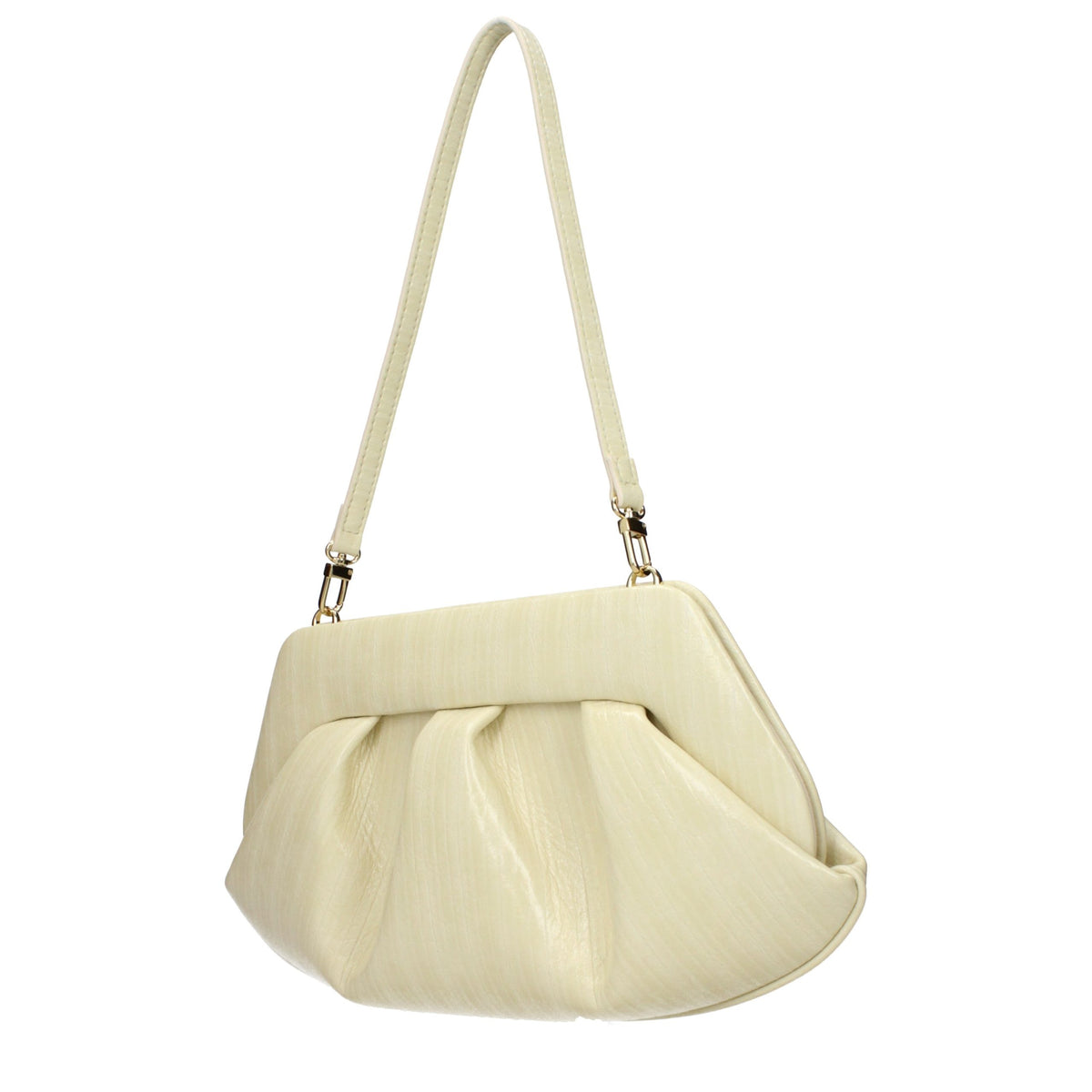 THEMOIRè Beige Leder Clutch Bag