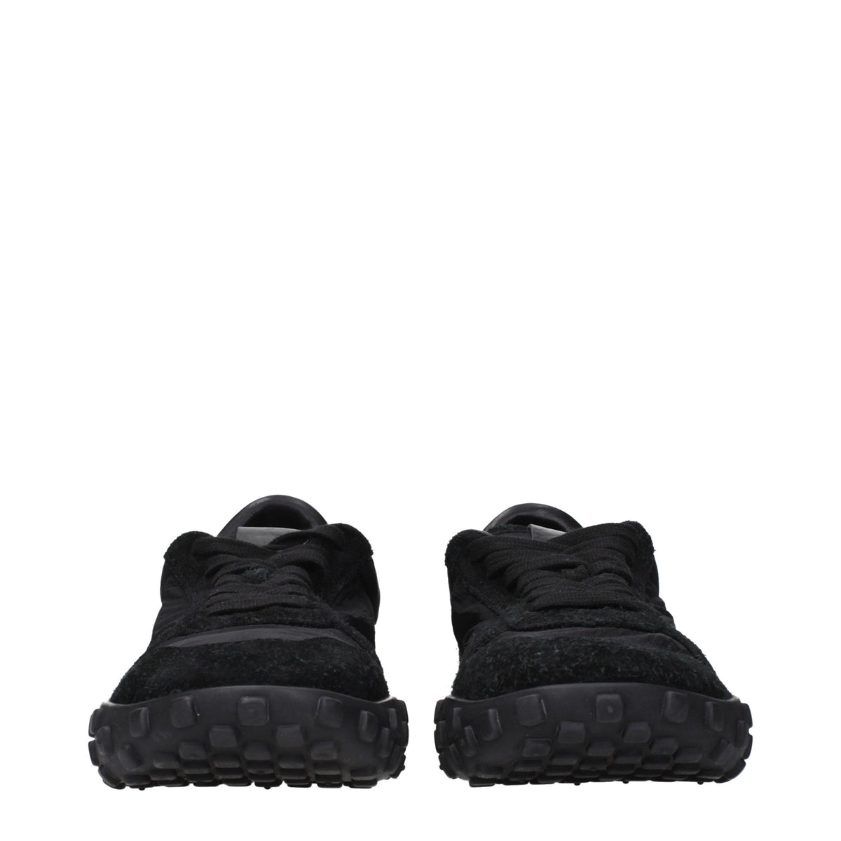 Jil Sander Schwarze Low-Top-Sneaker aus Stoff
