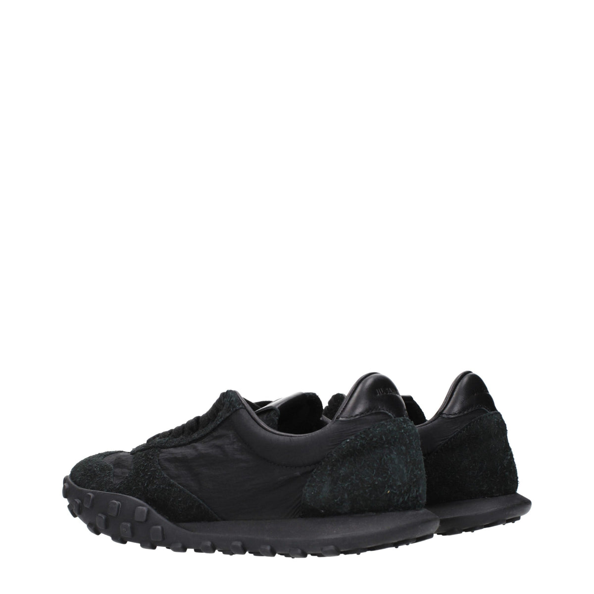 Jil Sander Schwarze Low-Top-Sneaker aus Stoff