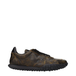 Jil Sander Schwarze Leder-Sneakers