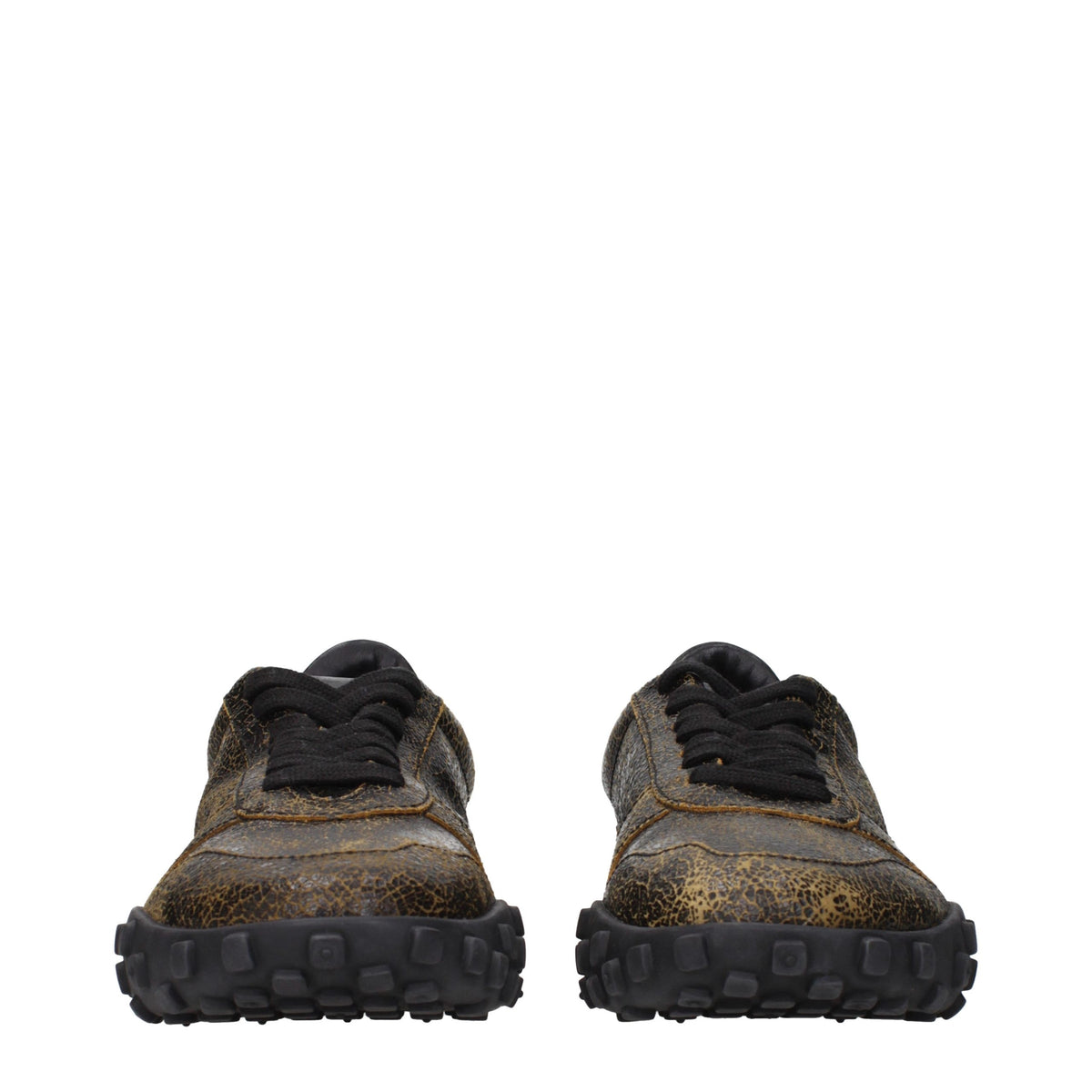 Jil Sander Schwarze Leder-Sneakers