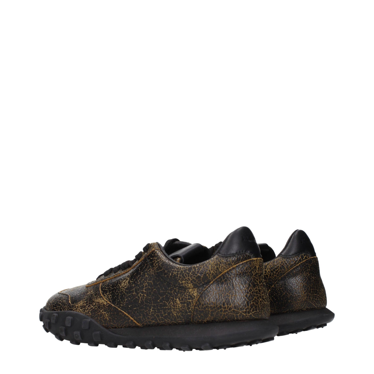 Jil Sander Schwarze Leder-Sneakers